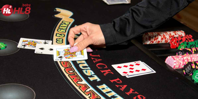 Bộ bài Blackjack với các lá bài quan trọng